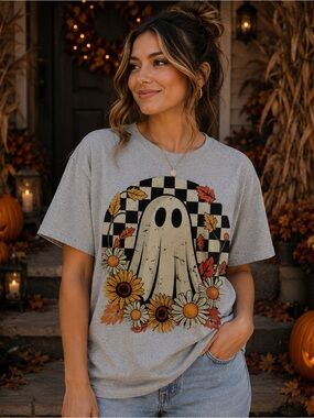 Grey Ghost & Sunflower Graphic Tee